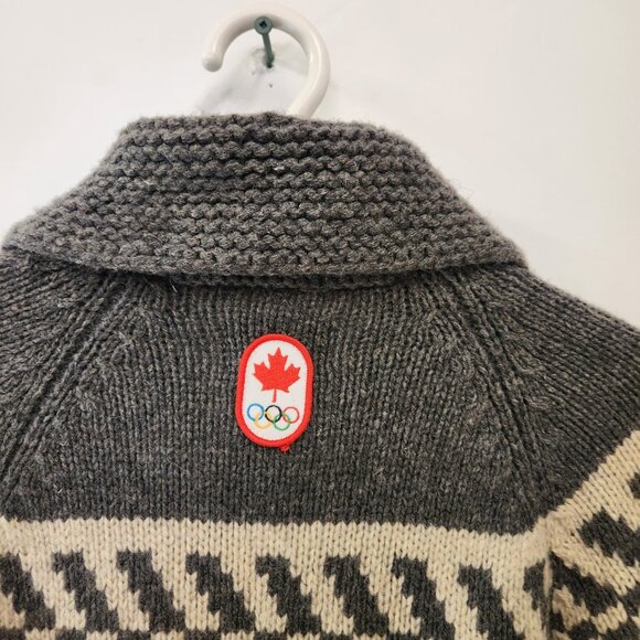 Canada Olympics Knit Sweater Hudsons Bay Mens Small Zip Up - Picture 8 of 11